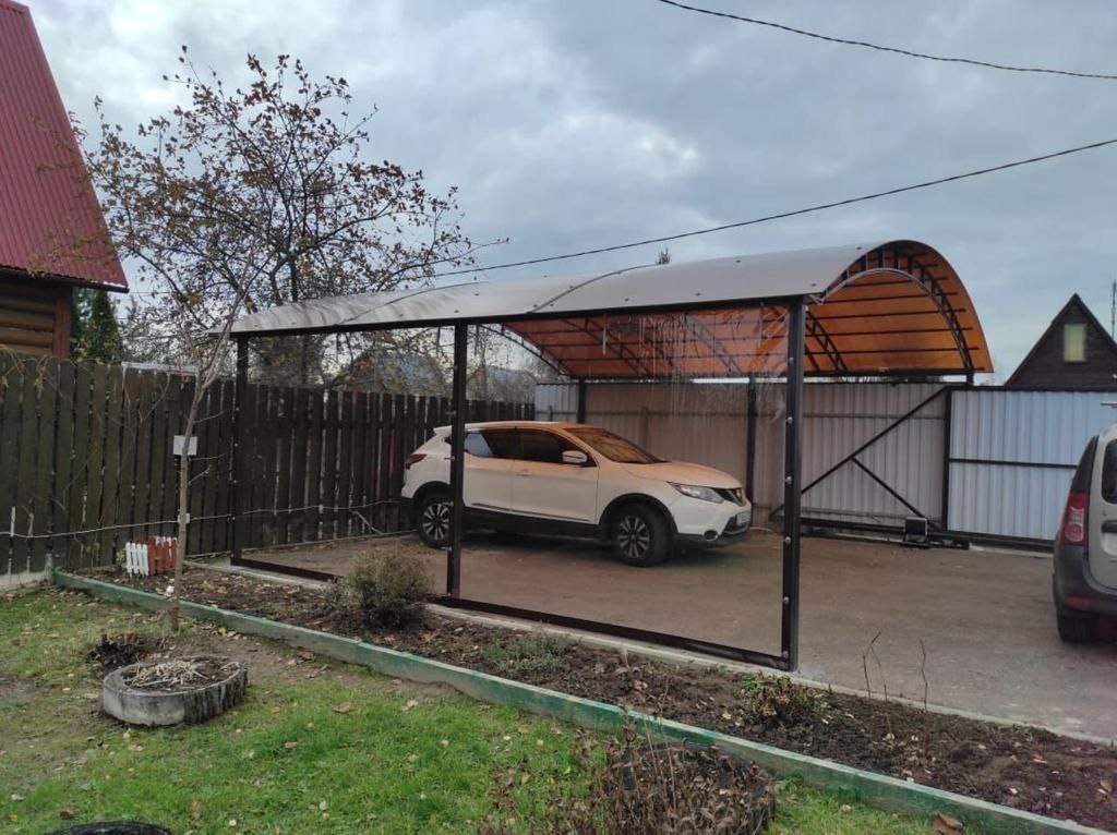 Прозрачные шторы ПВХ для навеса под автомобиль в Рамешках